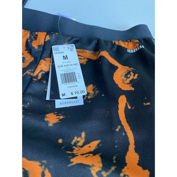 adidas | Pants | Adidas Juventus Fc Aop Black Bahia Orange Training Pants  Mens M Gk862 Nwt | Poshmark
